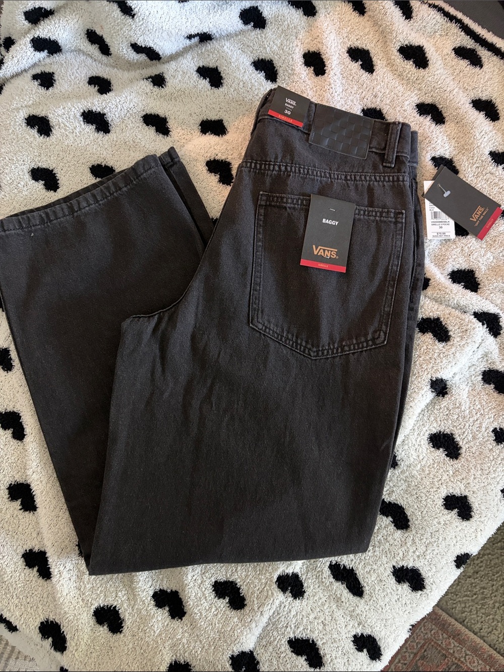 Vans Women’s SIRELLE  Baggy Jeans - Black